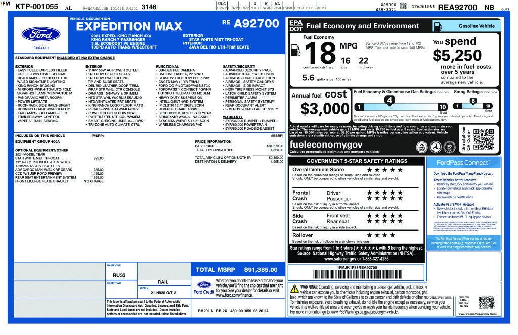 2024 Ford Expedition Max King Ranch