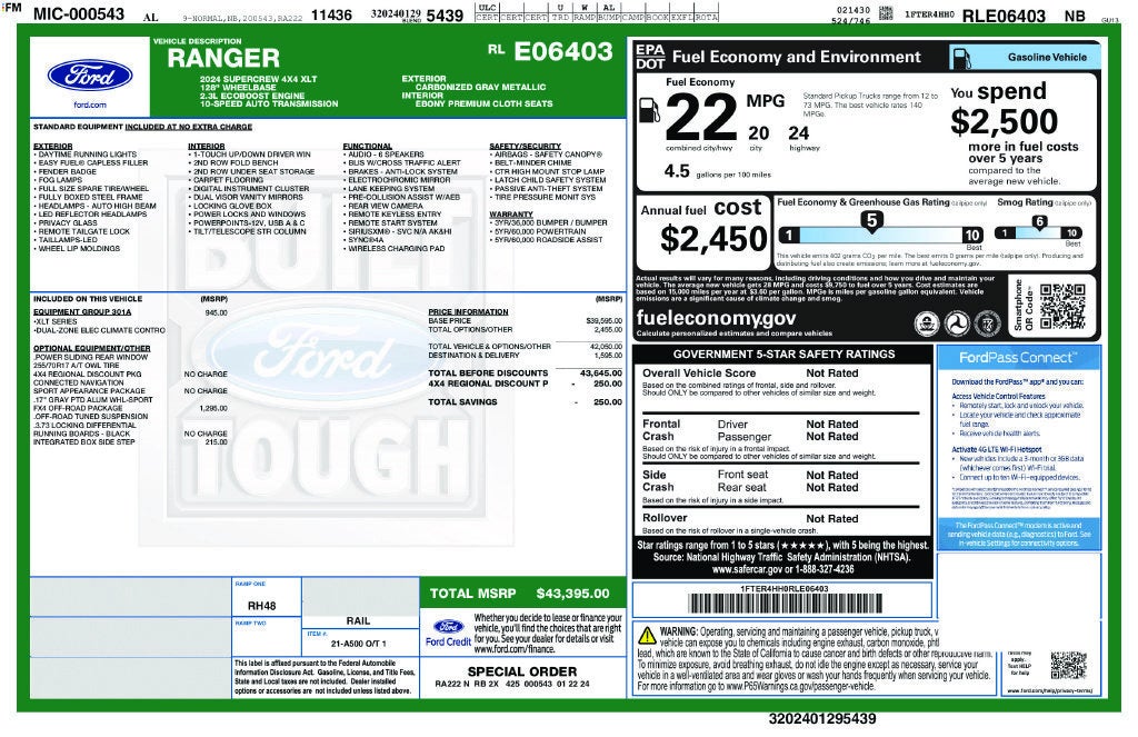 2024 Ford Ranger XLT