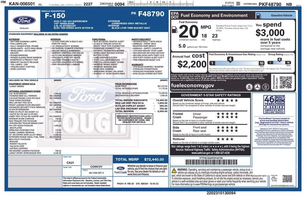 2023 Ford F-150 LARIAT