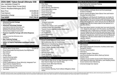 2026 GMC Yukon Denali Ultimate