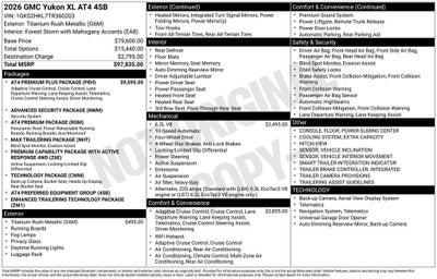 2026 GMC Yukon XL AT4