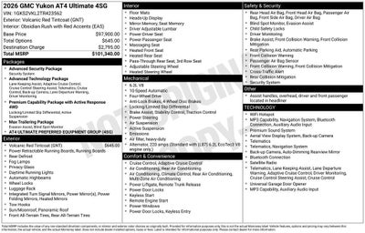2026 GMC Yukon AT4 Ultimate