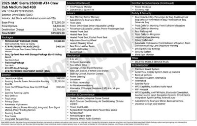 2026 GMC Sierra 2500 HD AT4