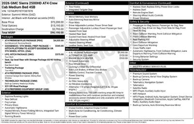 2026 GMC Sierra 2500 HD AT4