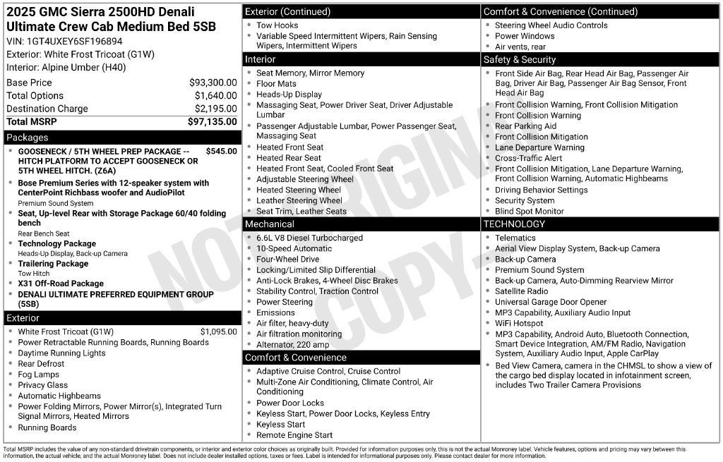 2025 GMC Sierra 2500HD Denali Ultimate - Photo 21
