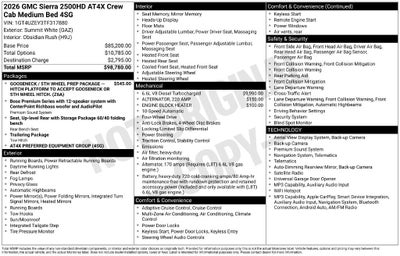 2026 GMC Sierra 2500 HD AT4X