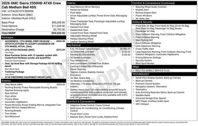2026 GMC Sierra 2500 HD AT4X