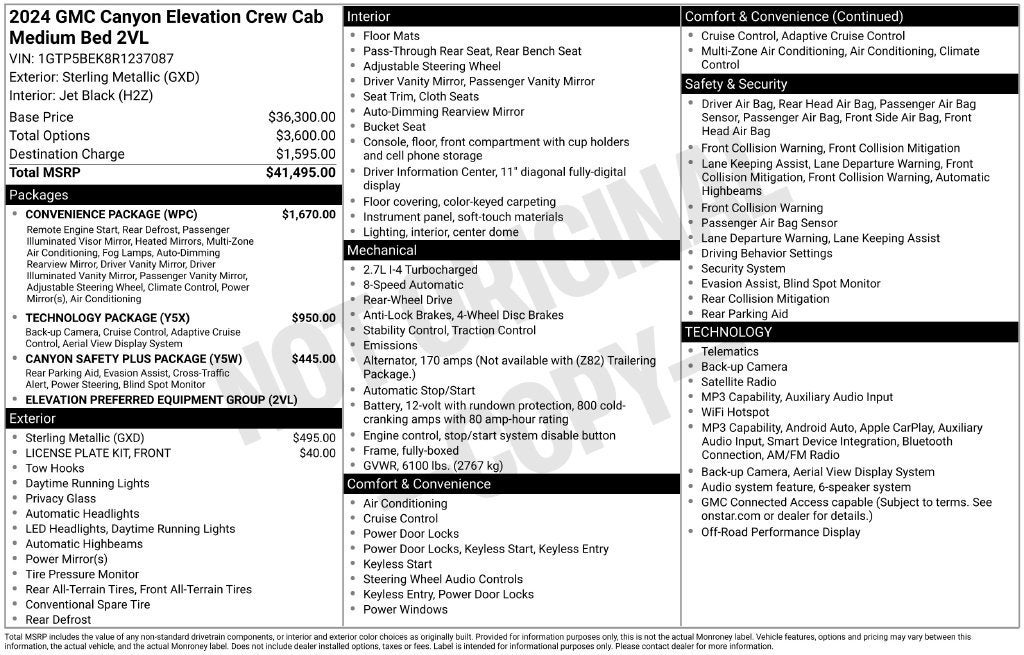 2024 GMC Canyon Elevation - Photo 21