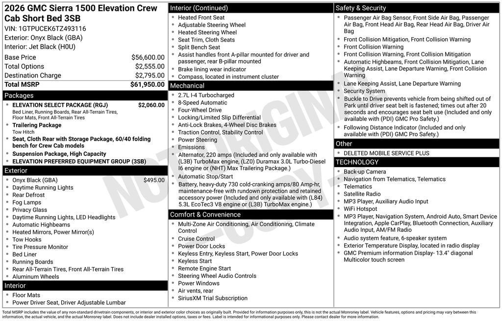 2026 GMC Sierra 1500 Elevation - Photo 26
