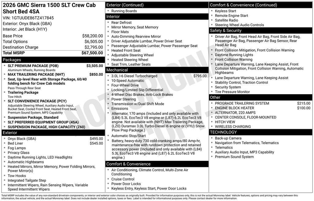 2026 GMC Sierra 1500 SLT