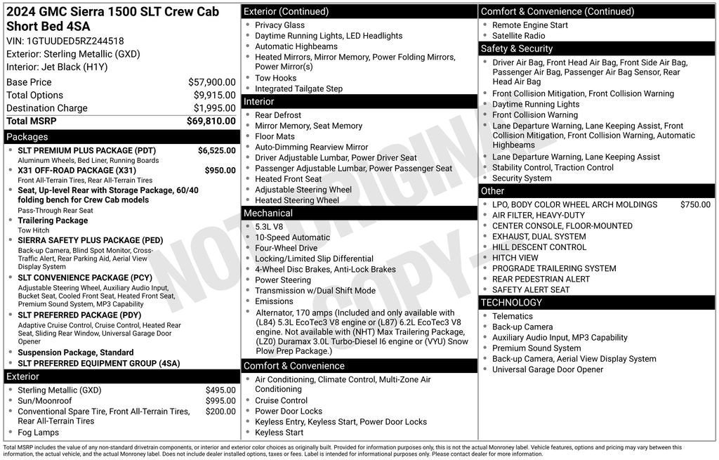 2024 GMC Sierra 1500 SLT