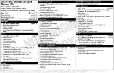 2024 Cadillac Escalade ESV Sport Platinum