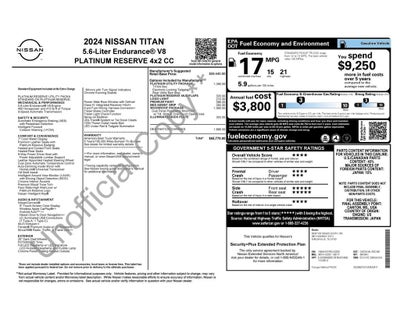 2024 Nissan Titan Platinum Reserve