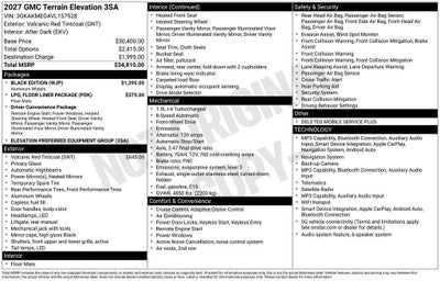 2027 GMC Terrain Elevation