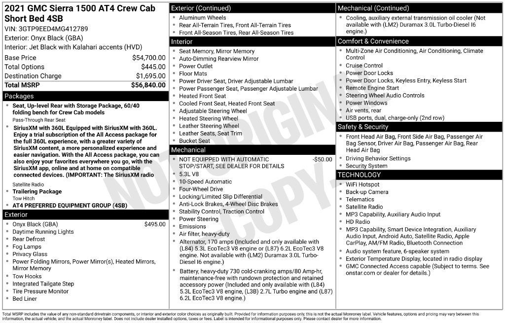 2021 GMC Sierra 1500 AT4 - Photo 20