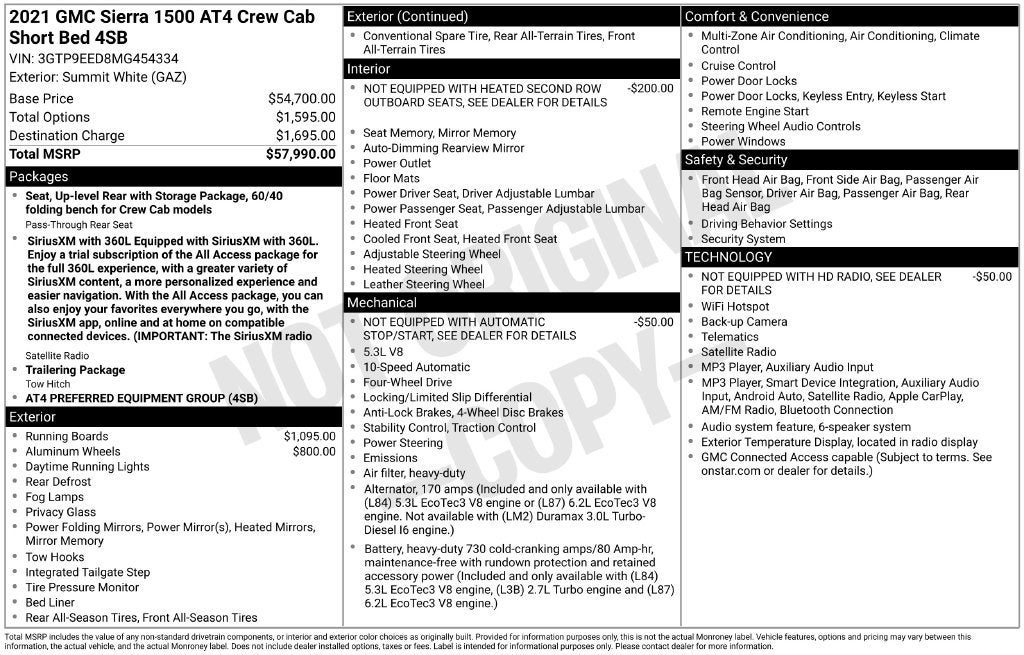 2021 GMC Sierra 1500 AT4 - Photo 20
