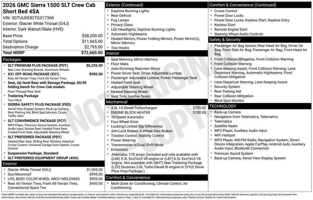 2026 GMC Sierra 1500 SLT
