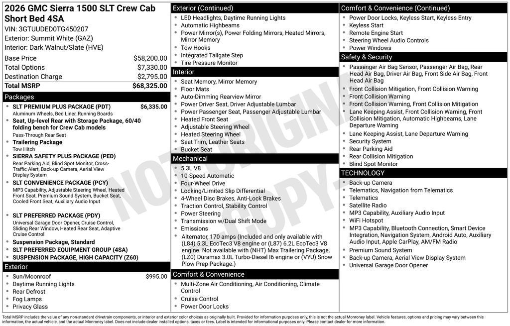 2026 GMC Sierra 1500 SLT