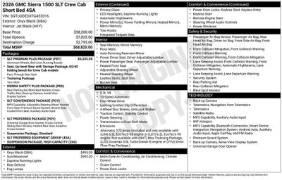 2026 GMC Sierra 1500 SLT