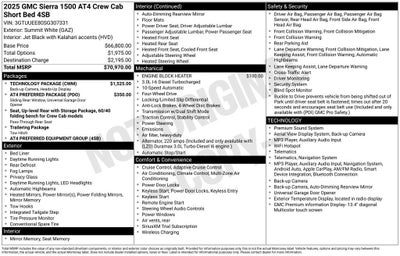 2025 GMC Sierra 1500 AT4