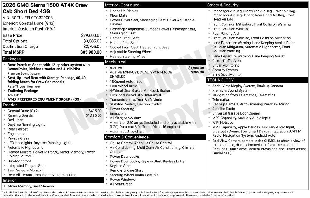 2026 GMC Sierra 1500 AT4X - Photo 26