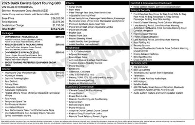 2026 Buick Envista Sport Touring