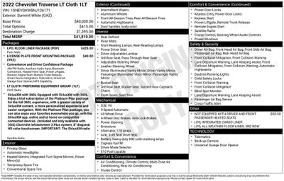2022 Chevrolet Traverse LT 1LT