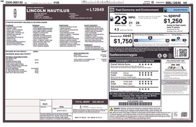2021 Lincoln Nautilus Reserve