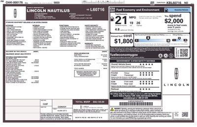 2019 Lincoln Nautilus Reserve