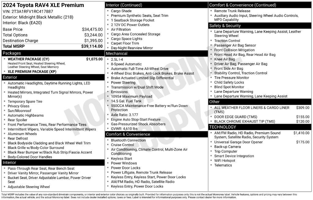 2024 Toyota RAV4 XLE Premium