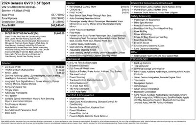 2024 Genesis GV70 3.5T Sport