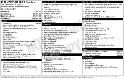 2023 Mazda Mazda CX-5 2.5 S Premium Package
