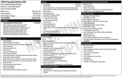 2023 Hyundai Elantra SEL