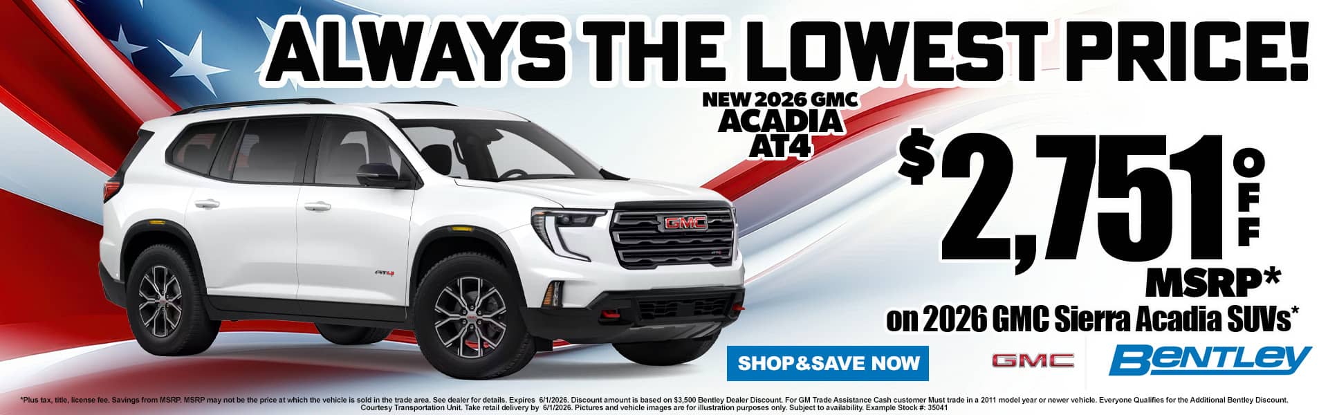 Acadia MSRP