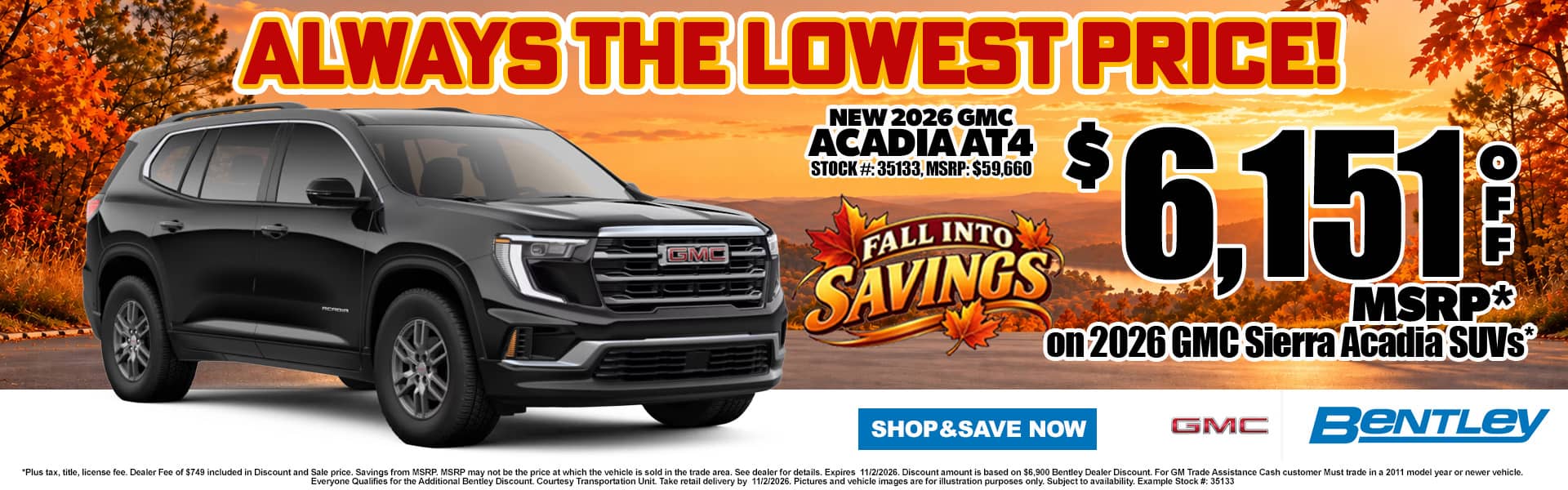 Acadia MSRP