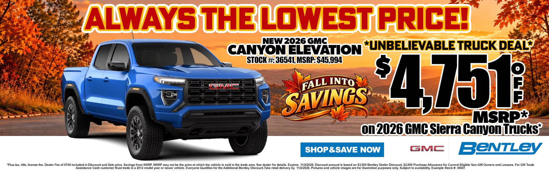 Canyon MSRP 